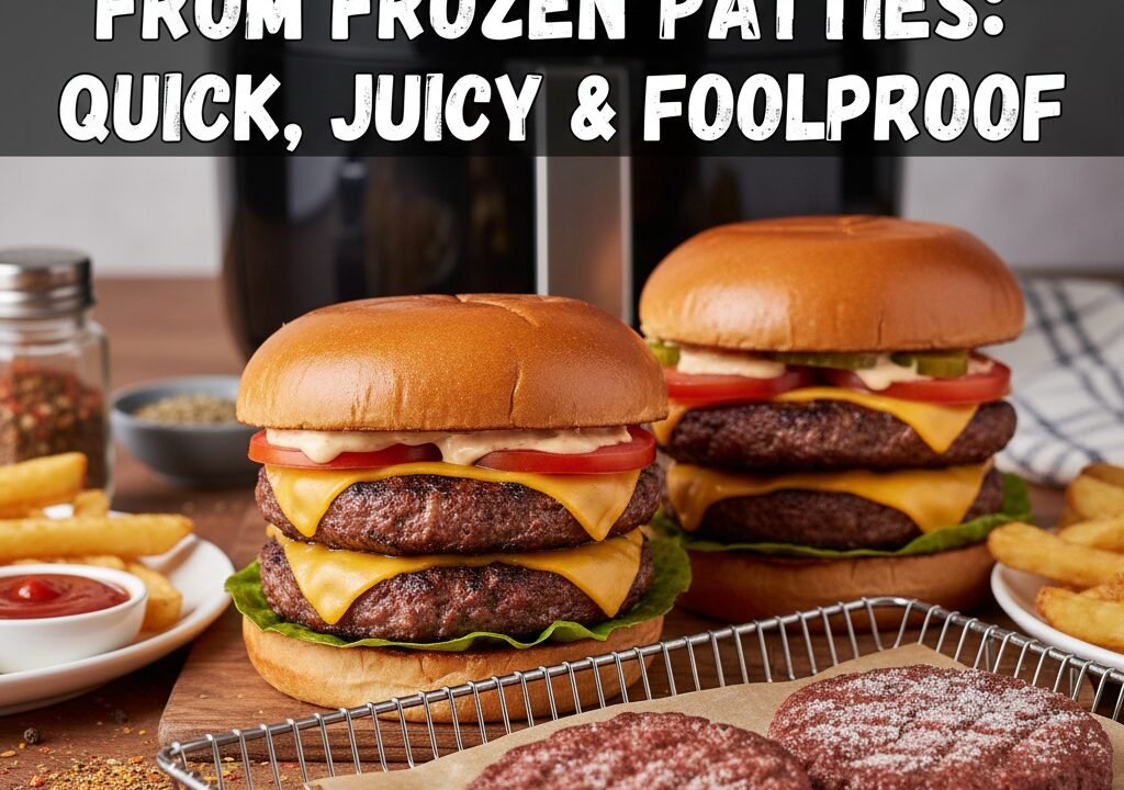 Air Fryer Hamburgers from Frozen Patties: Quick, Juicy & Foolproof