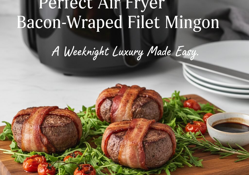 Perfect Air Fryer Bacon-Wrapped Filet Mignon: A Weeknight Luxury Made Easy
